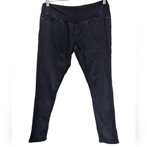 Indigo Blue Secret Fit Belly Full Panel Skinny Maternity Jeans Sz XL